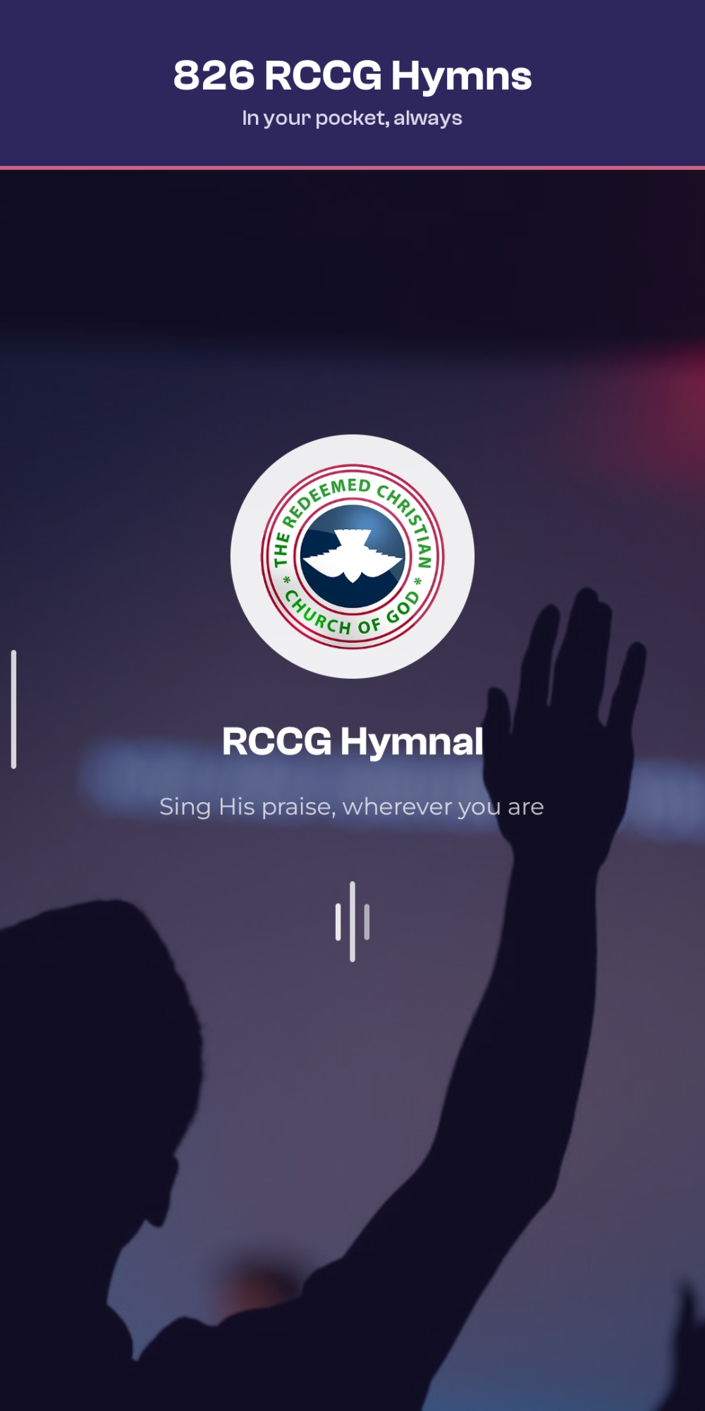 Hymnal App splash screen