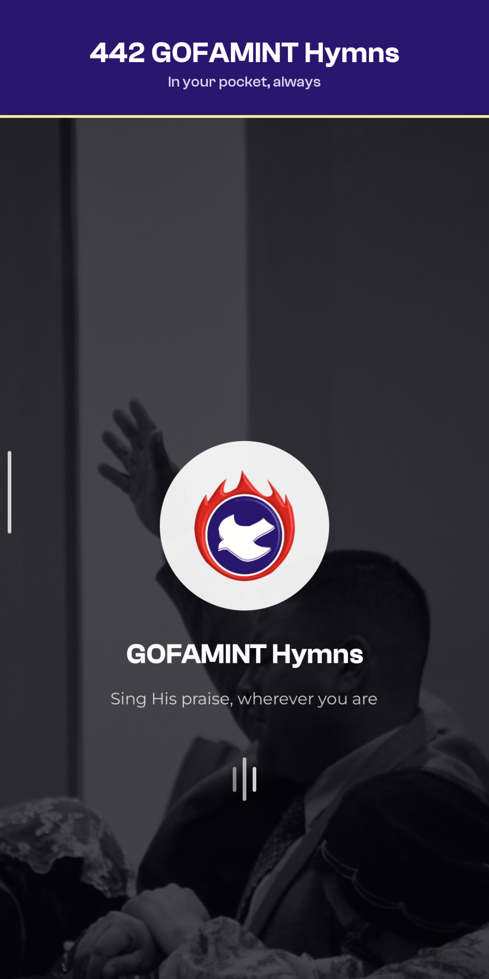 Gofamint Hymnal splash screen