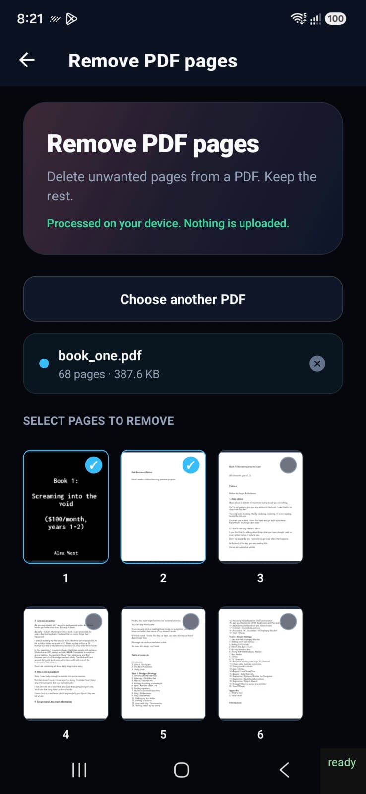 ClickPDF splash screen