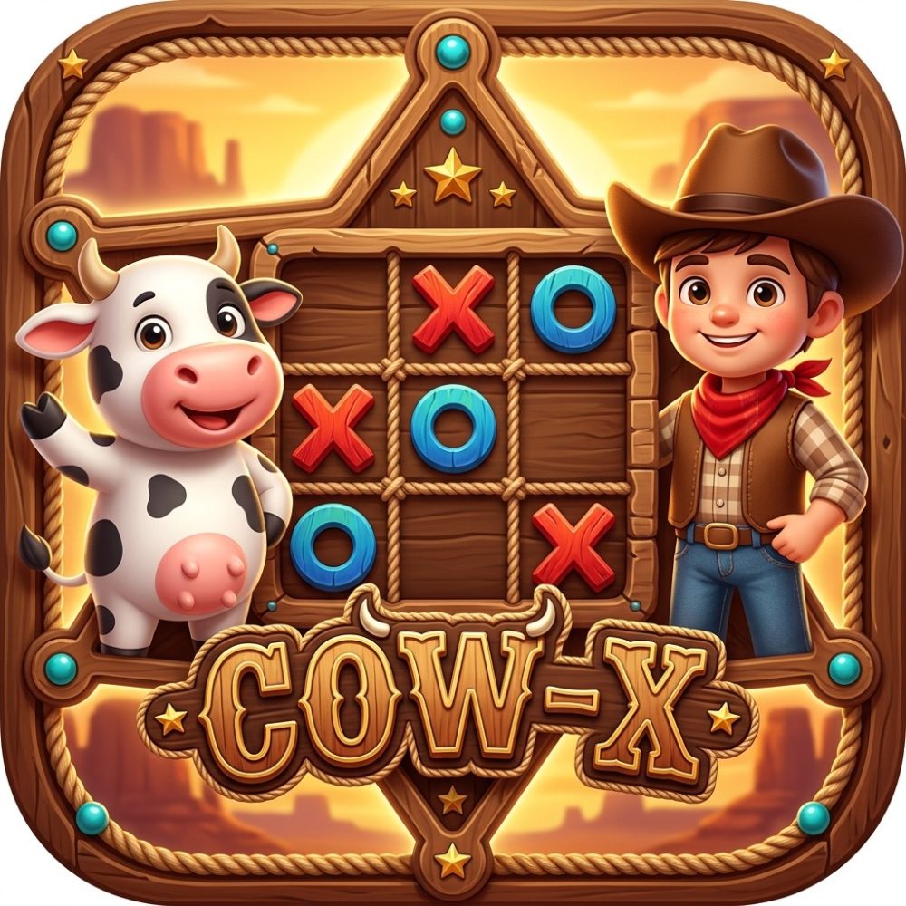 Cow-X: Western Tic-Tac-Toe splash screen