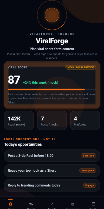 ViralForge screenshot 1