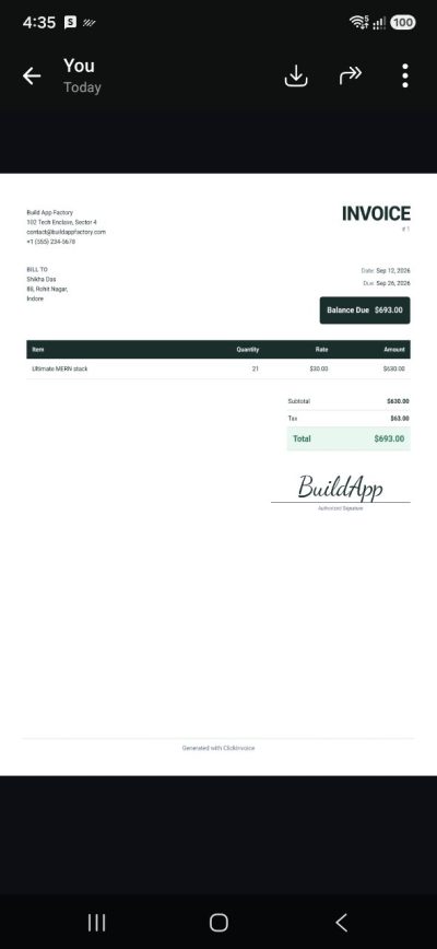 ClickInvoice screenshot 5